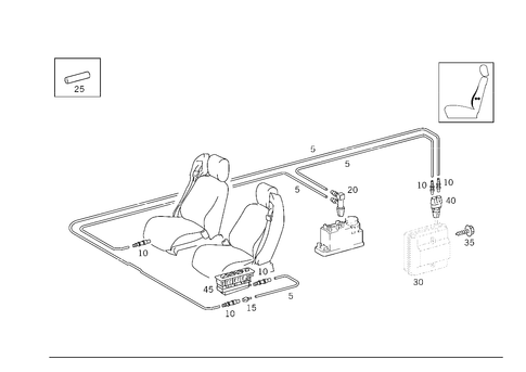 Orthopaedic Front Backrest for 1993 Mercedes-Benz 600SL #1