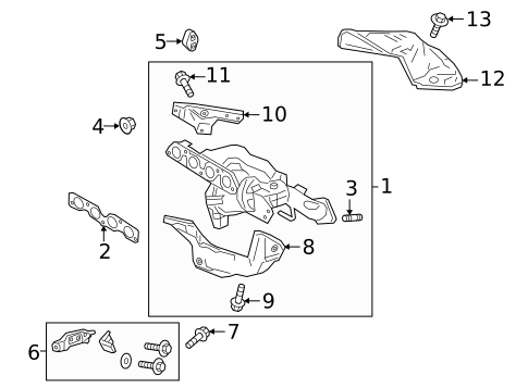 Exhaust Manifold for 2020 Mazda CX-3 #6