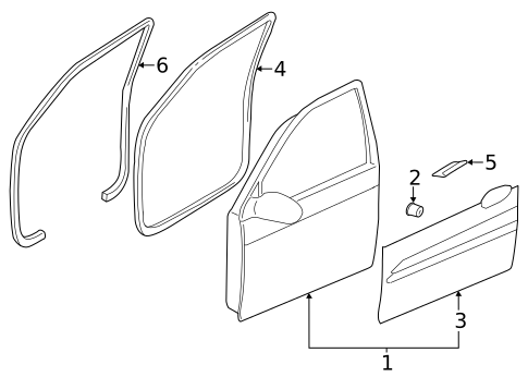 Door & Components for 2014 Kia Sedona #1