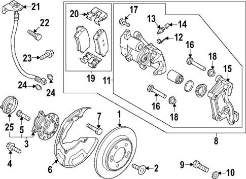 Rear Brakes for 2023 Kia Niro EV #0