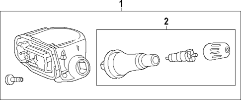 Tire Pressure Monitor Components for 2024 Chevrolet Blazer EV #0