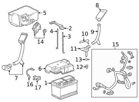 Battery for 2020 Acura MDX #0