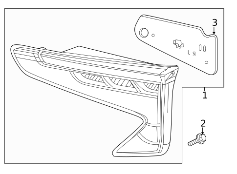 Tail Lamps for 2019 Acura RDX #1