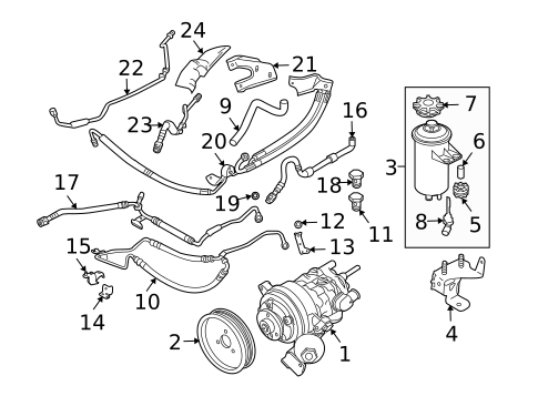 Pump & Hoses for 2008 BMW 535xi #0