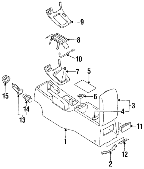 Center Console for 1999 Nissan Maxima #0