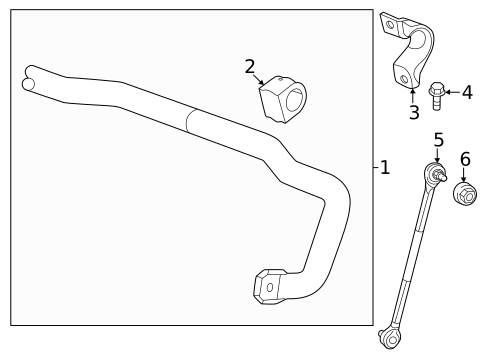 Stabilizer Bar & Components for 2020 Honda CR-V #1