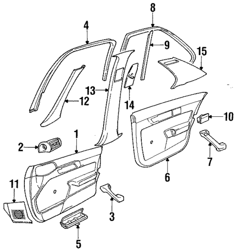 Interior Trim for 1995 BMW 540i #0