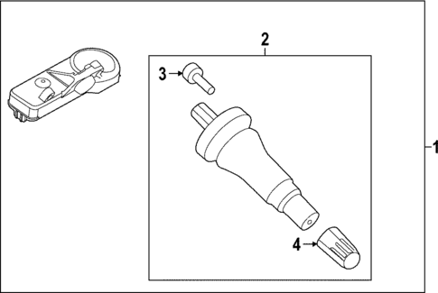 Tire Pressure Monitor Components for 2023 Ford F-150 Lightning #0