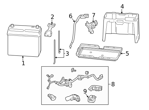 Battery for 2013 Acura ILX #0