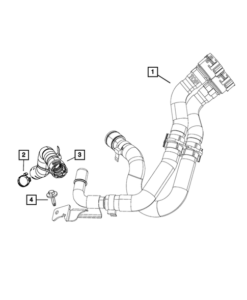 Air Conditioner and Heater Plumbing for 2016 Dodge Dart #3