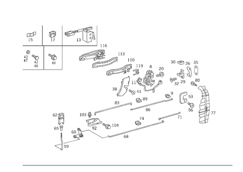 Locking System for 1984 Mercedes-Benz 500SEL #3