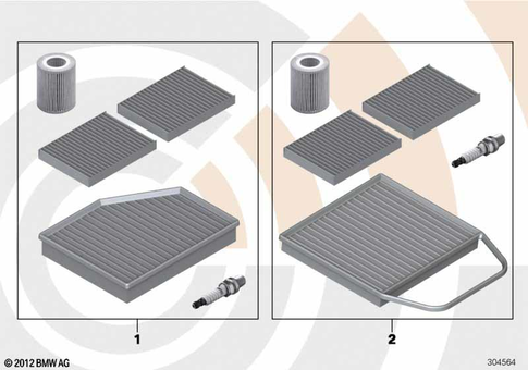Inspection Kits for 2005 BMW 545i #1