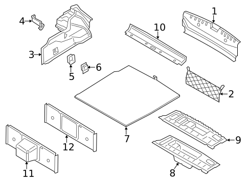 Interior Trim - Rear Body for 2016 BMW 640i xDrive #1