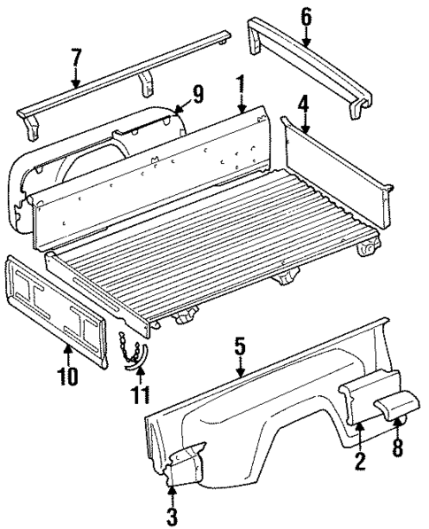 Front & Side Panels for 1988 Jeep J10 #0