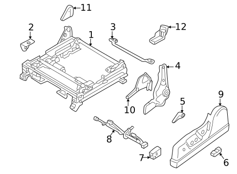 Tracks & Components for 2004 Subaru Baja #1