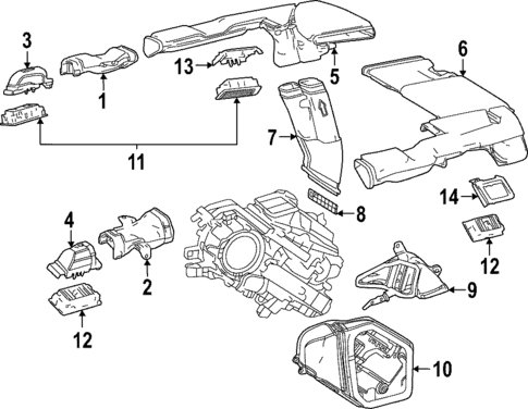 Ducts for 2025 Lexus LX700h #1