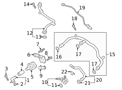 Hoses & Lines for 2020 Porsche Cayenne #0