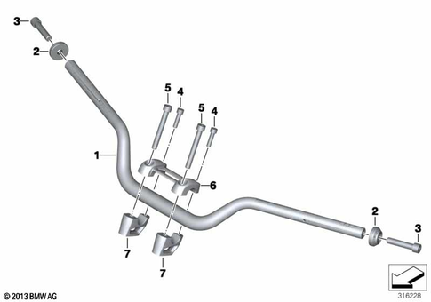 Motorcycle Handlebars for 2024 BMW-Motorrad R nineT #1