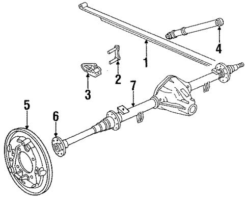 Rear Suspension for 1987 Dodge B250 #1