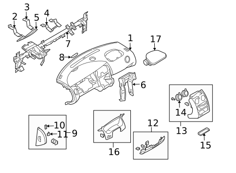 Instrument Panel for 2003 Chrysler Sebring #2