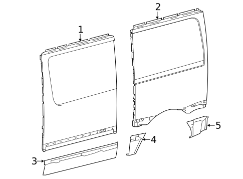 Side Panel for 2024 Mercedes-Benz Sprinter 2500 #1