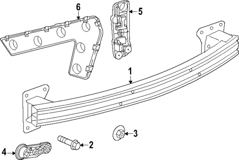 Bumper & Components - Rear for 2024 Chevrolet Traverse #1
