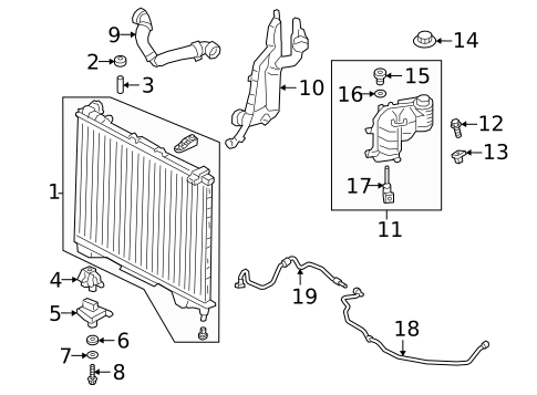 Radiator & Components for 2024 Land Rover Range Rover Velar #5