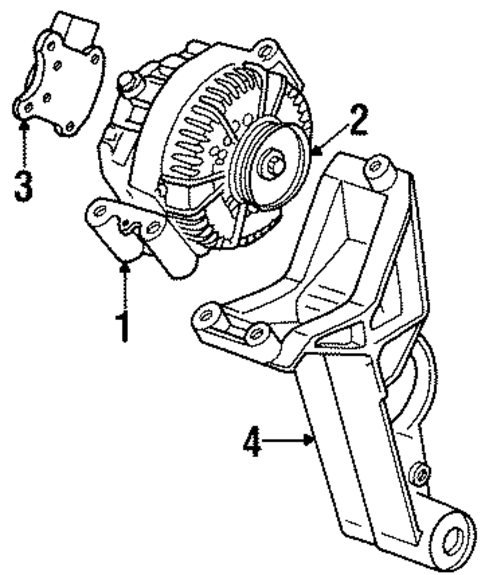Alternator for 2000 Mercury Mountaineer #1