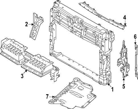 Radiator Support for 2025 Volkswagen Taos #0