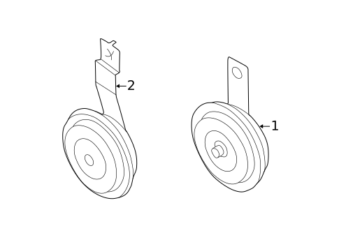 Horn for 2002 Nissan Sentra #0
