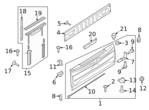 Tail Gate for 2022 Ford F-450 Super Duty #0