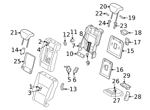 Second Row Seats for 2013 Subaru Tribeca #0