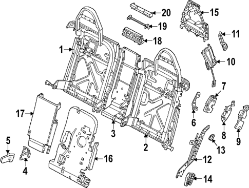 Rear Seat Components for 2025 Porsche Panamera #5