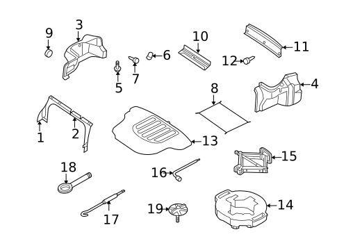 Interior Trim - Rear Body for 2008 Kia Optima #1