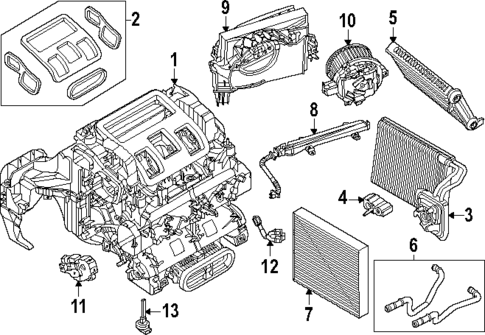 Evaporator & Heater Components for 2025 BMW X3 #0