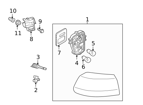 Tail Lamps for 2011 Volkswagen Golf #0