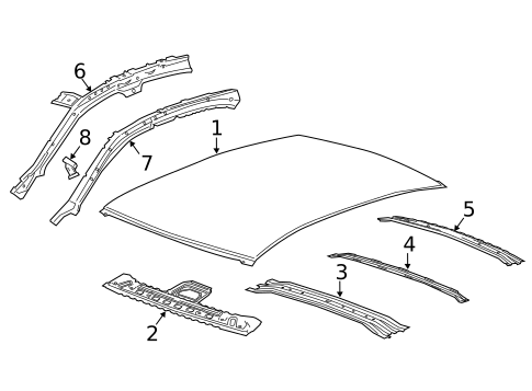 Roof & Components for 2015 Chevrolet Malibu #1