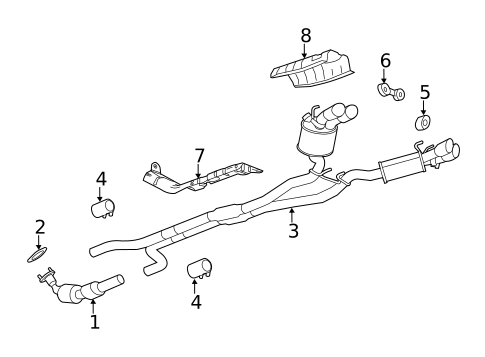 Exhaust Components for 2014 Chevrolet Camaro #2