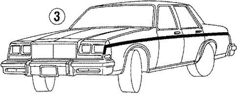 Stripe Tape for 1985 Buick Electra #2