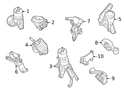 Engine & Trans Mounting for 2013 Nissan Pathfinder #0
