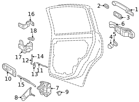 Lock & Hardware for 2001 Volkswagen Passat #1