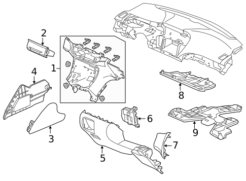 Instrument Panel for 2017 Honda Accord #2