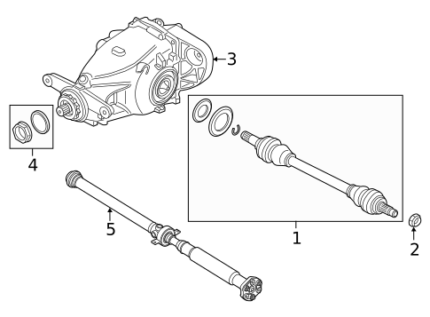 Axle & Differential for 2018 BMW X6 #1