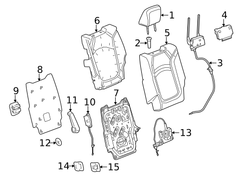 Second Row Seats for 2013 Buick Enclave #5