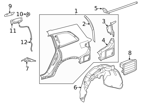 Quarter Panel & Components for 2025 Mercedes-Benz GLC63 AMG S E Performance #3