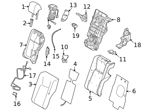 Rear Seat Components for 2023 Lexus NX450h+ #2