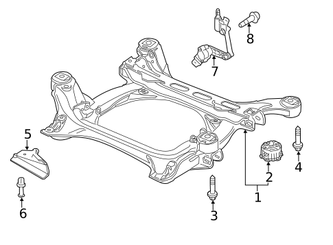 Suspension Mounting for 2013 Porsche Cayenne #0
