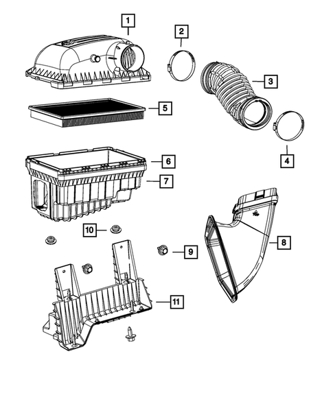 Air Cleaner for 2011 Ram 3500 #0