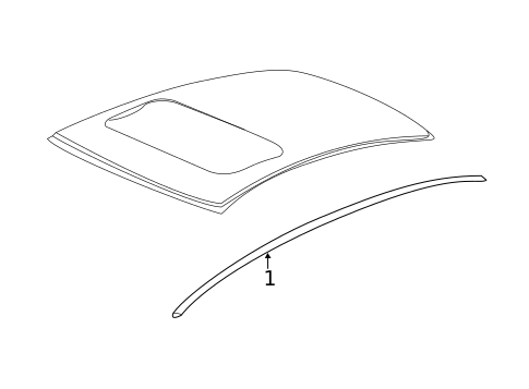 Exterior Trim - Roof for 2014 Acura TSX #1