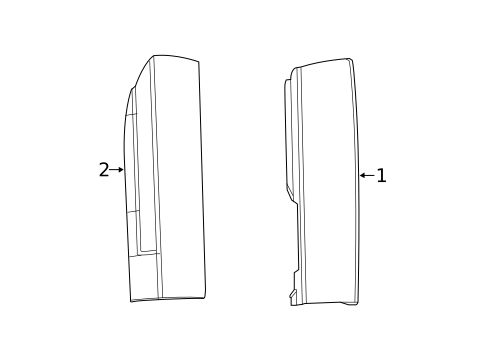 Tail Lamps for 2023 Ram ProMaster 3500 #0